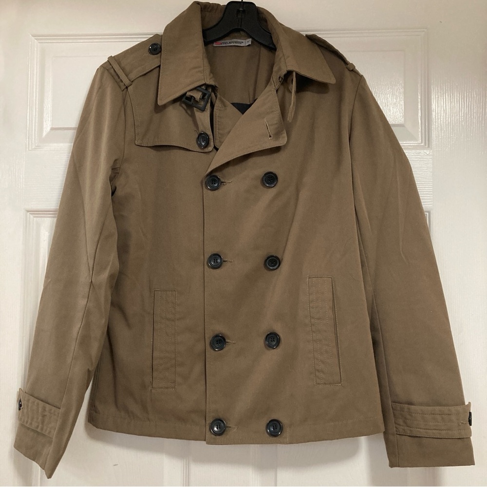 Projek Raw Jacket Coat Men’s Brown Size M Double Breasted Outdoor Winter Travel